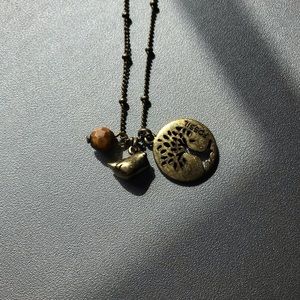 Fossil brown necklace brand new
